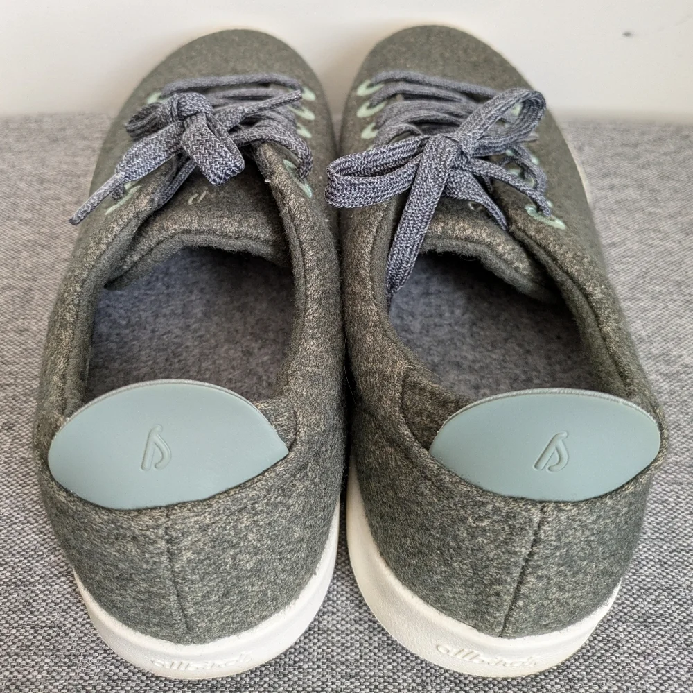 AllBirds Gray White Piper Merino Wool Women's Size 11 Sneakers Shoes - Picture 6 of 16